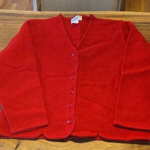 Red Pendleton Sweater